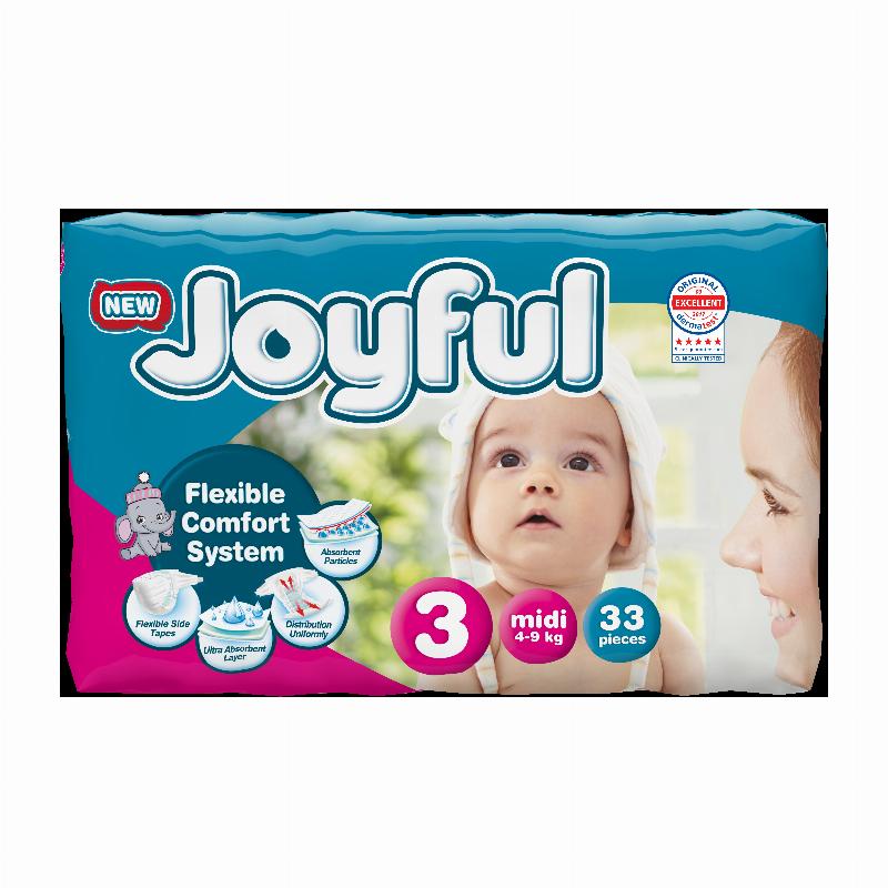 Підгузки для дітей JOYFUL BABY DIAPER MIDI